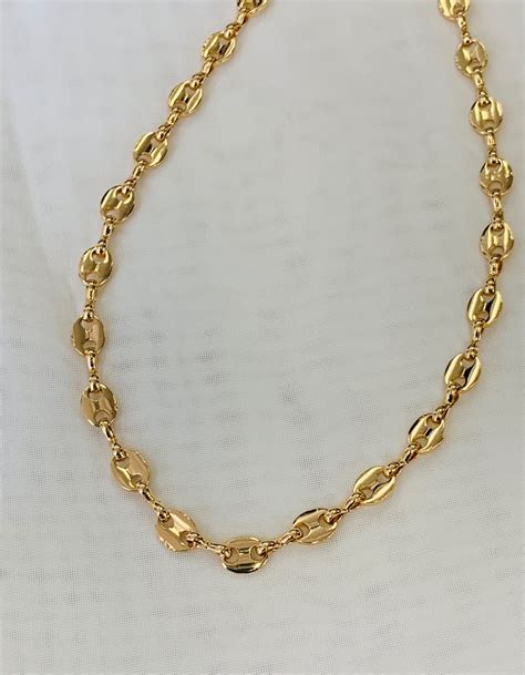 gucci g chain necklace|14k gold gucci link chain.